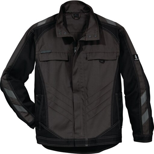 Bundjacke anthrazit schwarz